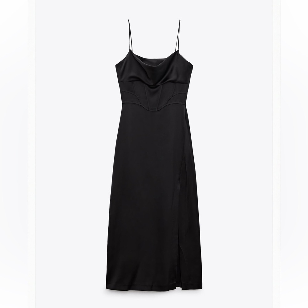 Zara Satin Lingerie Style Dress
